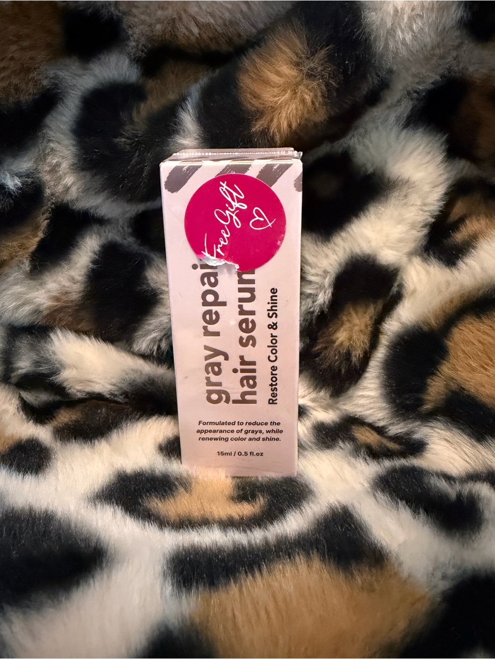 Gray Repair Hair Serum - Pink Shade for Color Renewal